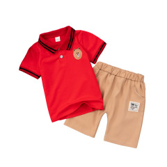 Conyson Summer Newborn Bulk Boutique Fashion Kids Clothing Suits 0-6 Years Little Boys Blouse Shorts 2 Pieces Kids Sets
