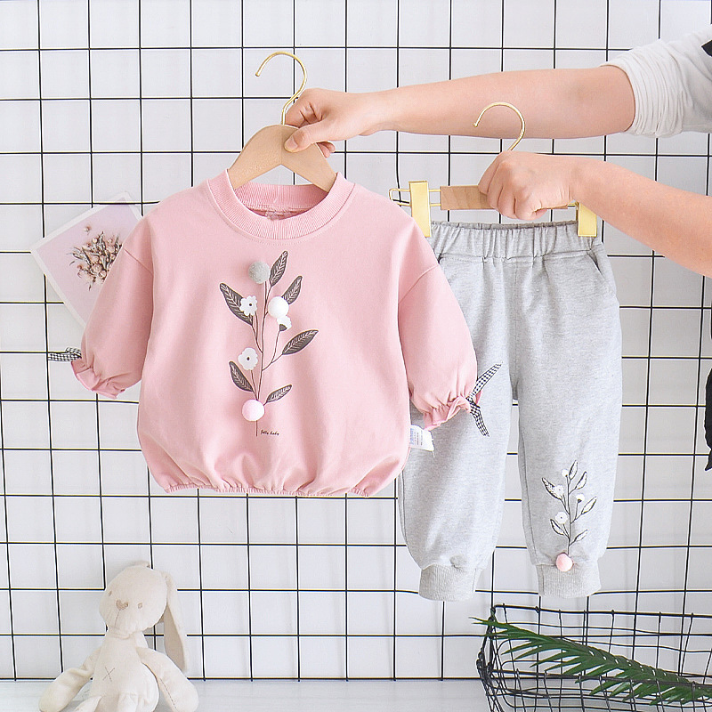 Wholesale Autumn Winter Baby Girls Clothing Sets Cotton Toddler girls clothes kids Tracksuit for girls suits clothing