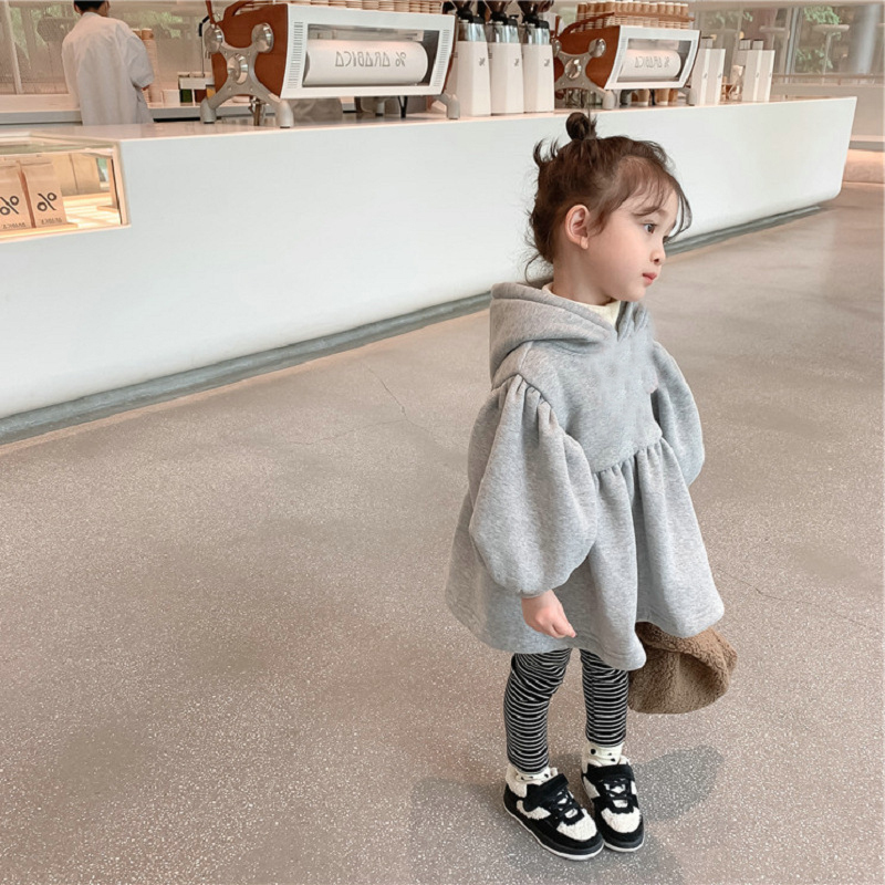 Conyson wholesale korean fashion boutique designers toddler Baby kids Girl cotton clothes Long Sleeve fall Winter dress clothing
