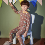 Kids thermal carton pajamas set bulk wholesale kids pajamas