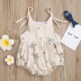 Conyson New Toddler Girl Clothes Customized Logo Girls Solid One Piece Jumpsuit For Little Girls Toddler Bodysuits