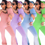 2022 Solid Color Top Sling Jumpsuit Mommy and Me Outfits Pullover Crewneck Sweatshirt Family Clothing Mother and Daughter Sets