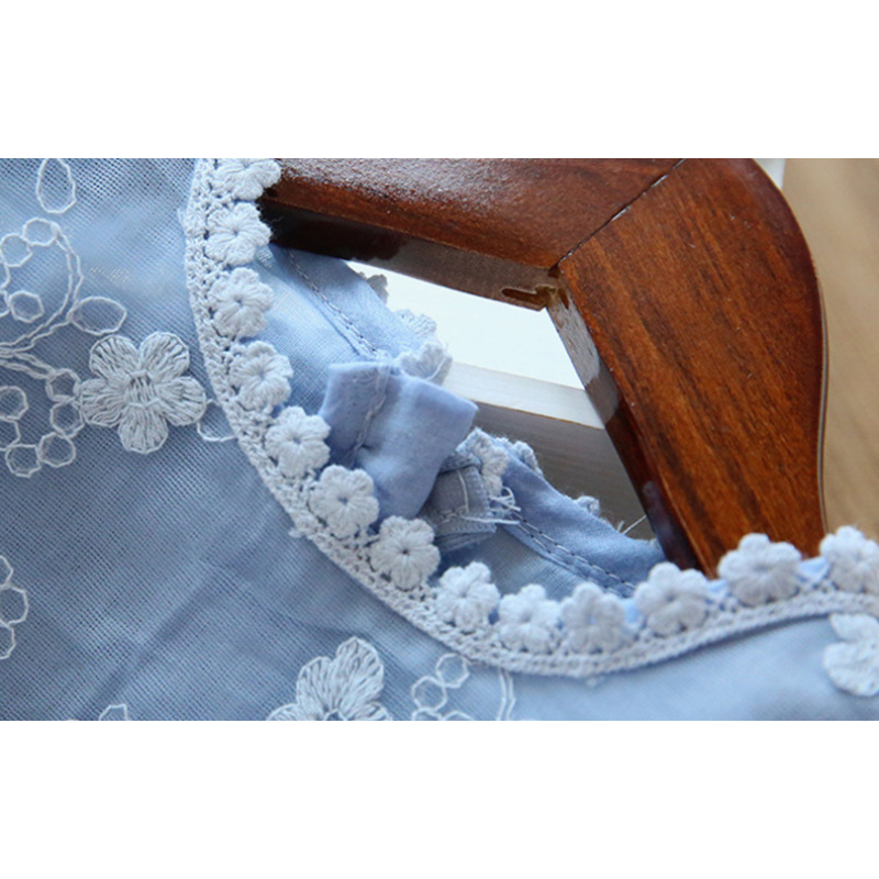 Conyson high Quality korea fashion designers boutique Girls summer casual Dresses Girls embroidery flower Long Sweater Dresses