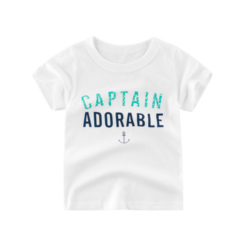 2021 Hot Sale Fashion Short Sleeve  Cartoon Printing Cotton Kids T-Shirt Baby outfits