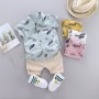 Conyson Children Clothes 2pcs Toddler Kids Boys Summer Outfits Holiday Beach Short Sleeve Shirt Top +Shorts Set