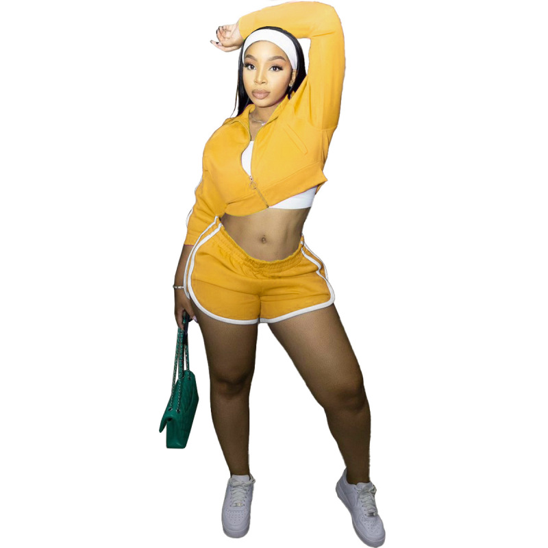 Hot Sale High Quality Summer Custom Jumpsuits Plus Size Jacket Gym Wear Zipper Sweatsuit Puff Cozy Jogger 2 Pieces Women Set