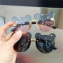 Kids Sunglasses Bear Shape Gradient Lens Children Glasses Trendy Girls Boys Sun Glasses Cartoon Eyeglasses Sunshades