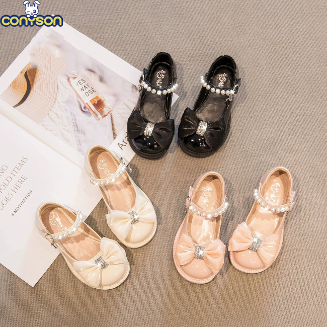 Conyson Wholesale Discount Summer Latest Design Pu Hook & Loop Soft Microfiber Greatbuy Children Bow Shoes Girls Princess Sandal