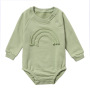 Conyson Wholesale Spring Autumn baby clothes Unisex Cotton Button Long Sleeve Bodysuit Premium Baby Romper For toddler