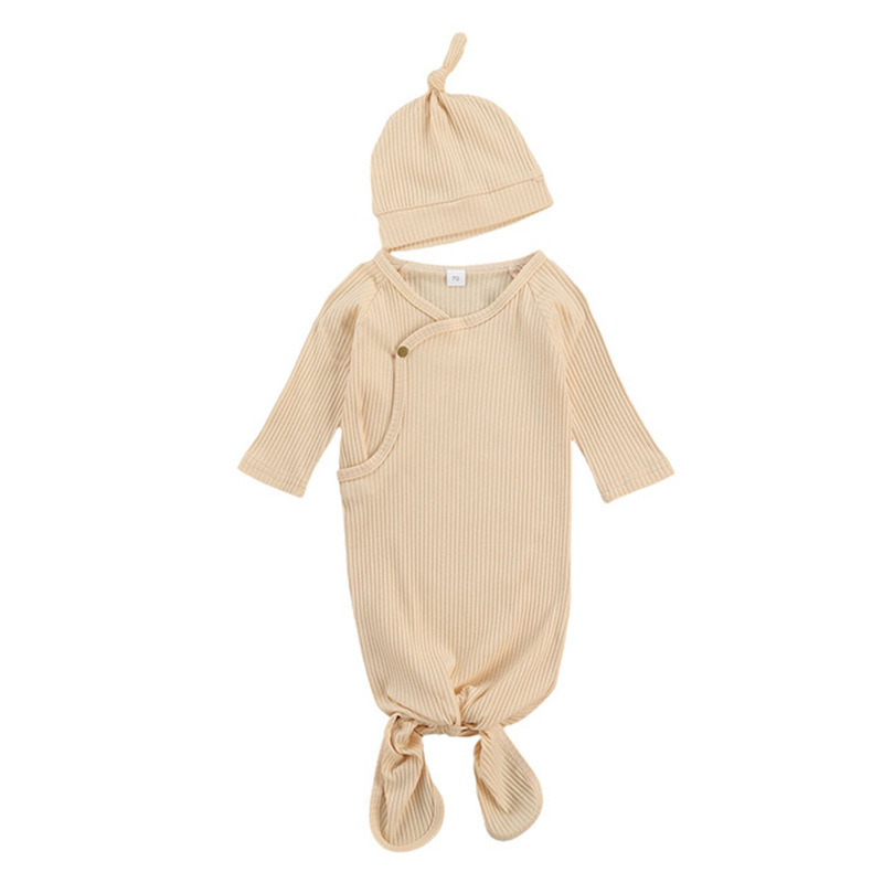 Wholesale Custom 100% Cotton Organic Newborn Baby Bodysuit Long Sleeve White Smock Baby Boy Clothing Romper