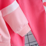 Conyson korean fashion kids boutique New designers Bow Two-piece Winter Clothing Suit Children's print Letter girls clothes Sets