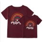Conyson Wholesale Kids Clothes Summer Short Sleeve Mommy and Me Custom Logo Family Matching Clothing T-shirt Love Print Women