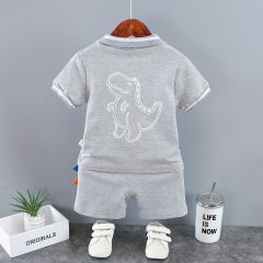 Conyson Summer Newborn Bulk Summer Boutique 2023 Baby Boy Cotton Toddler Clothinhg Suit 1-5 Years Boys Shorts And Shirt Set