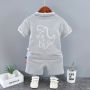 Conyson Summer Newborn Bulk Summer Boutique 2023 Baby Boy Cotton Toddler Clothinhg Suit 1-5 Years Boys Shorts And Shirt Set