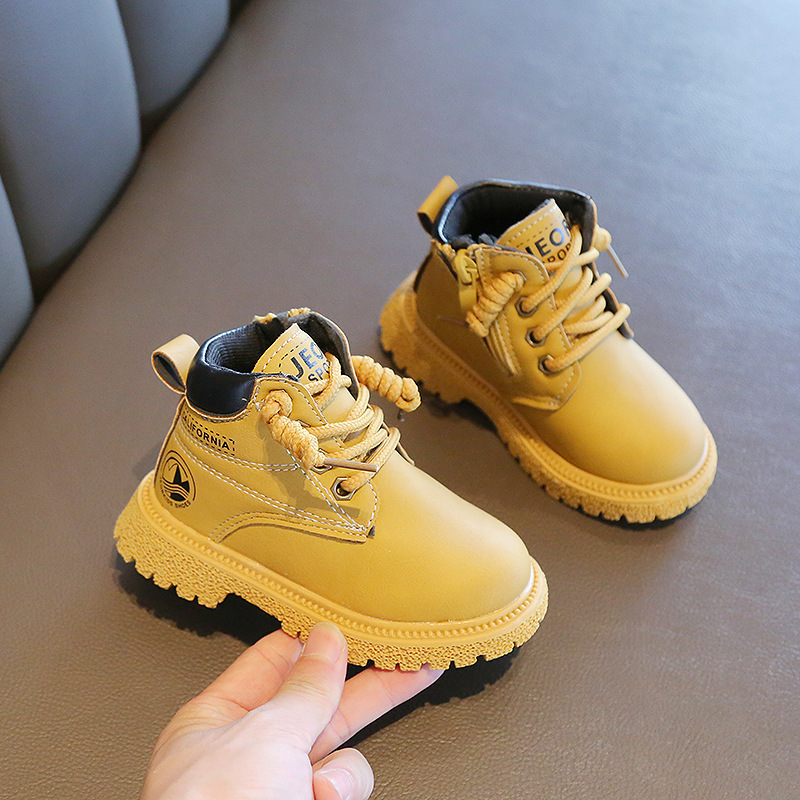 Conyson hot sale winter Korean design waterproof child Non-slip boot kid boy girl Outdoor snow walking warm Martin boot shoes