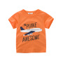2021 Hot Sale Fashion Short Sleeve  Cartoon Printing Cotton Kids T-Shirt Baby outfits