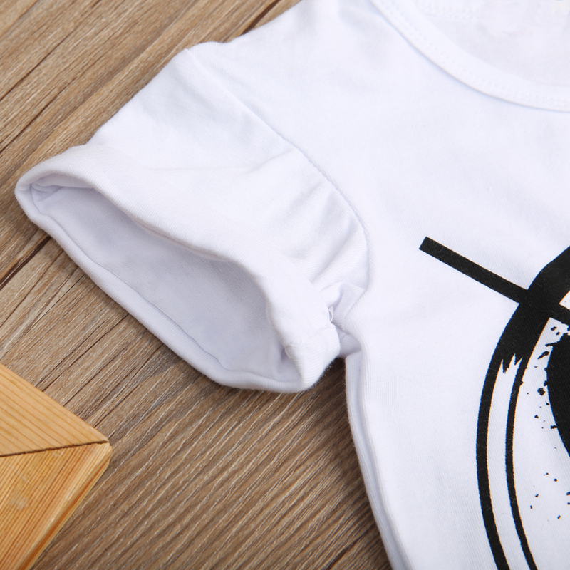 Wholesale Letter Print Breathable Knitted Short Sleeve Kid Clothes 2Pcs Sport Children Clothing Set