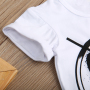 Wholesale Letter Print Breathable Knitted Short Sleeve Kid Clothes 2Pcs Sport Children Clothing Set