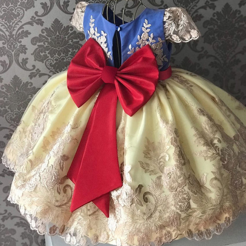 Conyson High Quality Elegant Party Evening Dress Princess Mesh Wedding Christening Gowns for Little Girls