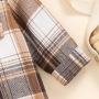 Conyson High Quality Stock Lots Spring Autumn Long Sleeve Plaid Design Boys Girls Children's Western Style Casual Clothing Set