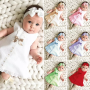 Conyson High Quality Summer New Fashion Sleeveless Bowknot 2Pcs Baby Dress for Girls Designs Children Clothes Set
