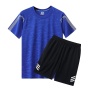Conyson Wholesale Custom New Arrival Polyester Jogging Sportswear Gym Tracksuit And Short 2 Piece Shorts Track Suit Men T Shirt