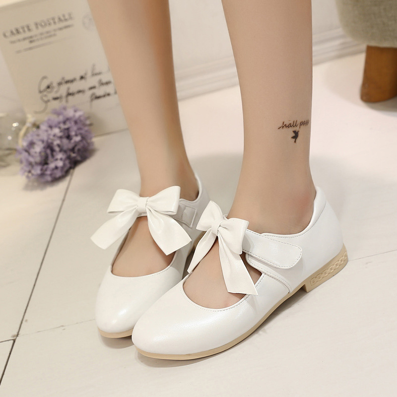 Conyson Wholesale Discount Kids Baby Girls Dress Shoes Summer New Designer Soft Microfiber Leather Bowknot Little Girls Shoes