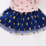 Wholesale Summer Patchwork Skirt kids clothing Heart Design Little Girls Baby clothes Kids Princess Fluffy Toddler Dress