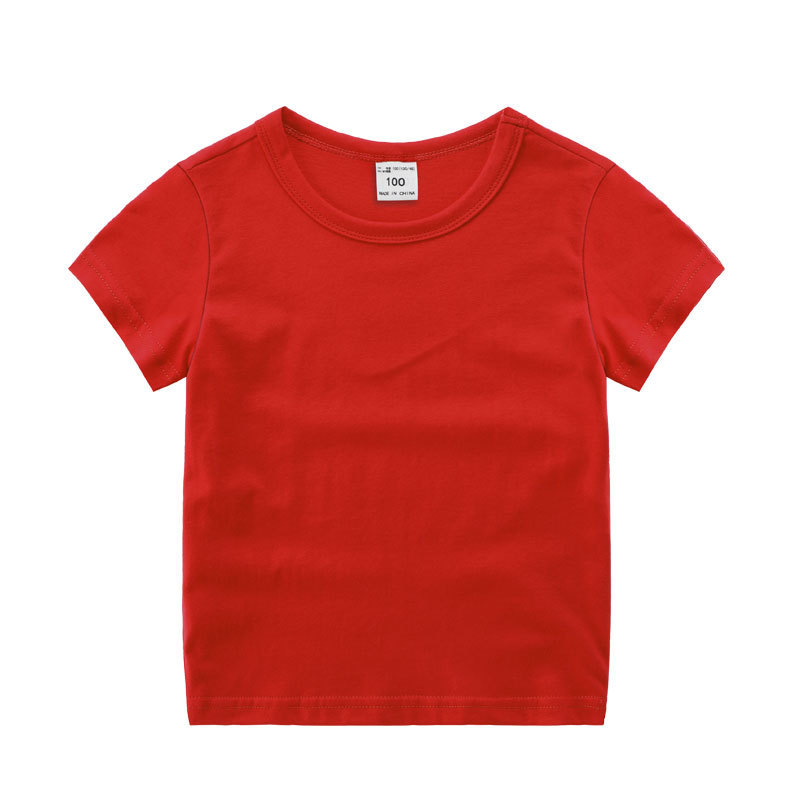 Conyson Boutique Children's Kids Fashion Custom Printing Round Neck Long Girl T-shirt Summer Classic Little boysTops T-shirt