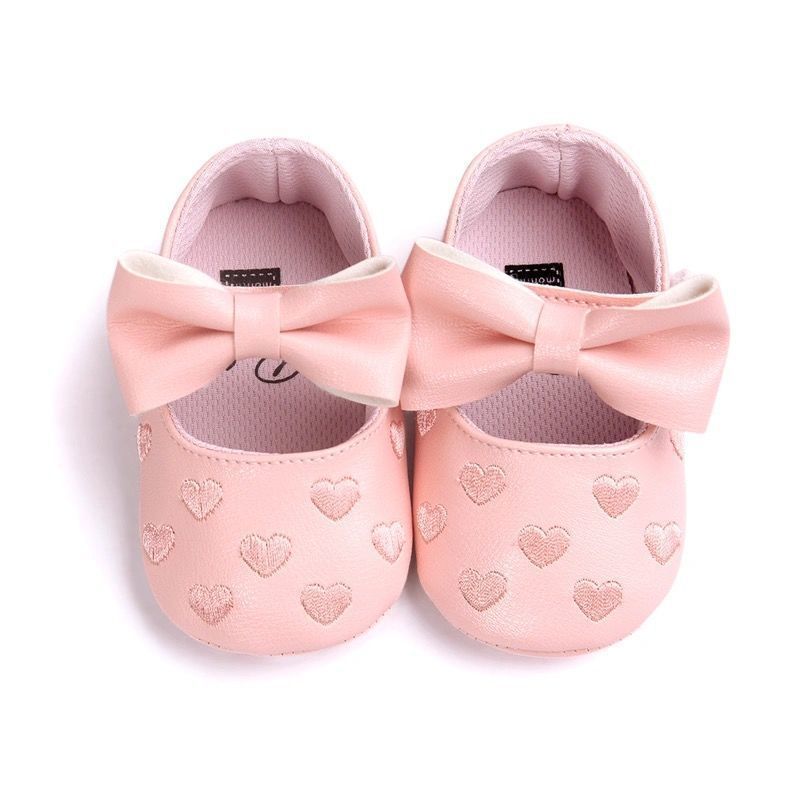 Conyson Wholesale 2023 Cute Summer Infant Heart Pattern Custom Non Slip New Baby Walking Shoes Rubber Toddler Girls Casual Shoes