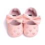 Conyson Wholesale 2023 Cute Summer Infant Heart Pattern Custom Non Slip New Baby Walking Shoes Rubber Toddler Girls Casual Shoes