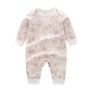 Conyson Stock Lots GOTS Custom 100% Orgnaic Cotton Spring Autumn Long-sleeved Friendly Newborn Baby Clothing Unisex Rompers
