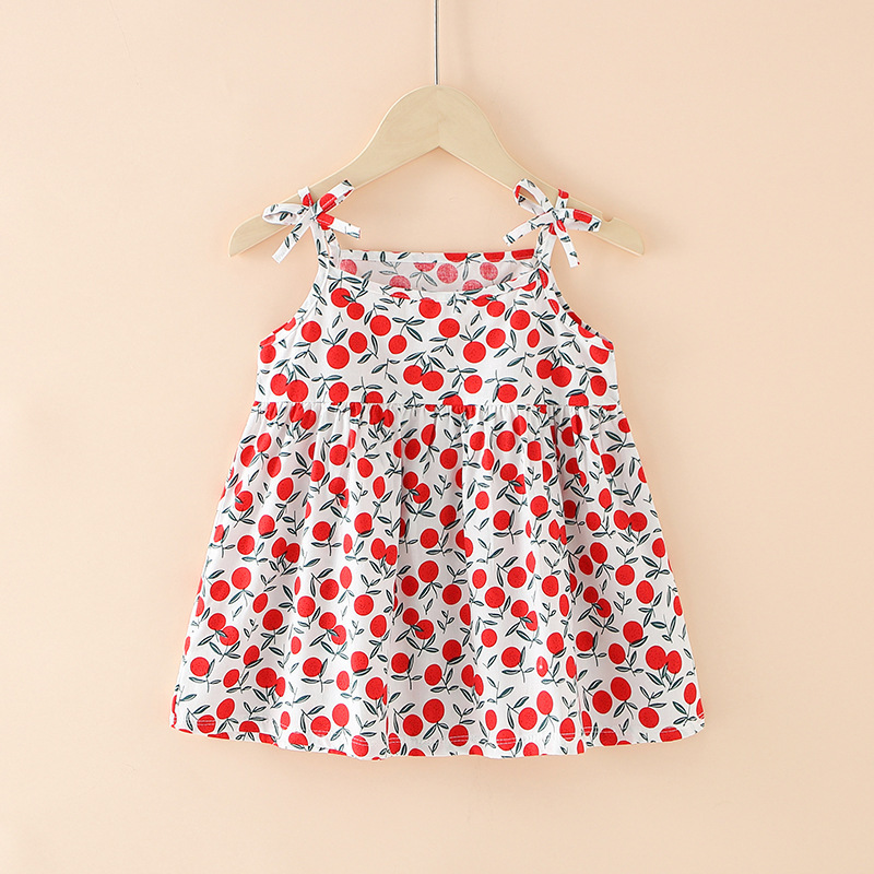 Pure cotton girls skirt baby summer little girl infant baby skirt clothes children's one-piece skirt sleeveless baby clothes