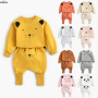 Conyson hot sale fall children korean designer animal baby kids fashion boutique winter clothing boy girls cotton clothes sets