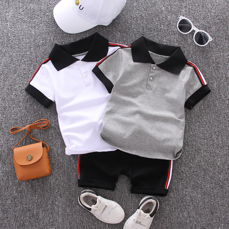 Hot Children Clothing Summer Baby Boy Clothes Shirts Shorts Kids Set 2021 Fashion Kid Boys Clothes Shirts+ Shorts 2pcs Baby Boys