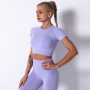 Factory Supply In Stock Custom Seamless Yoga Pants Wholesale Yoga Wear Sport Clothing Set