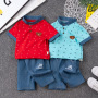 Conyson Polo Shirt 2 Pieces Cotton Toddler New Arrival Summer Casual Boys 2 Pieces Children 1-5Y Summer Boys Clothing Sets