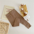 Coffee high-legged leggings