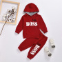 New Foreign Trade Hot Suit Children Clothing Sets Baby Girls Clothes Long Sleeve Hooded Casual Tracksuit Suits Boys Clothes