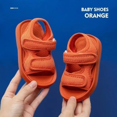 Conyson New Summer Children Boys Girls Flat Beach Shoes Kids Casual Student Net Hook And Loop Soft Non-slip Fashion Sandals