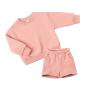 Conyson customize tracksuit baby Biker Shorts Set 2022 Custom Designer Clothes Blank Two Piece set Kids Hoodie Set