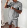 2023 Custom Logo Summer Wholesale Fashion Casual Designer Shorts And Shirt Sweatsuit  Street Wear Two Pieces Men Jogger Sets