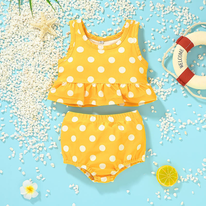 Conyson Hot Sale Baby Kids Girl 2Pcs Swimsuit Summer Beach Clothing Set For Water Sports Baby Girls Bikini Swim Dress Swimwear