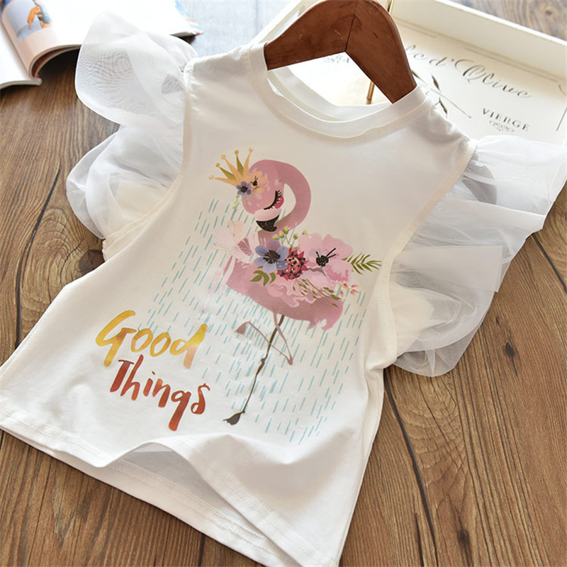 2021 New Hot Sell Summer girls t shirt Baby tee kids tops Children fashion clothes milk cup bling sequins top tees