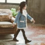 Conyson wholesale rts korean kids fashion boutique baby clothes Woolen Girl Long Sleeve Autumn Winter button fur clothing Coat