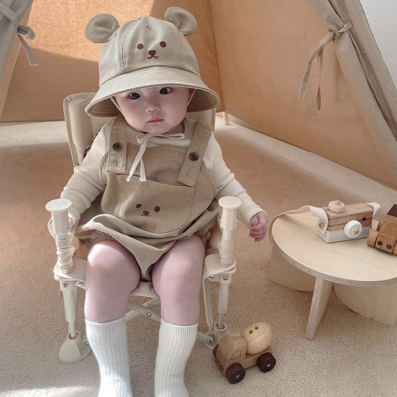 Conyson New Summer 2023 Unisex Pullover Suspenders Sleeveless Newborn Vintage Cute Pattern Bodysuit Cotton Baby clothes Romper