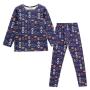 Bulk kids pajamas set child sleepwear ready to ship cartoon print kids thermal pajamas