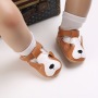 Wholesale 3D Cartoon Animals Pattern Toddler Shoes Breathable Antiskid Unisex Hook Loop Kids Infnt Shoes For 3-12M Baby