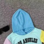 Conyson New Style Stock Lots Casual Style Mix Color Long Sleeve Letter Hoodie Boutique Girls Children Kids Two Piece Sets