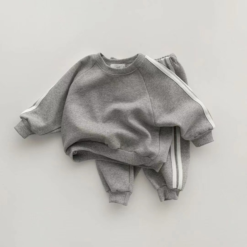 Conyson Wholesale Kids Boys Clothing Set Customized Children Girls Sweater Jogger Pants 2 Piece Boy Tracksuit Outfits